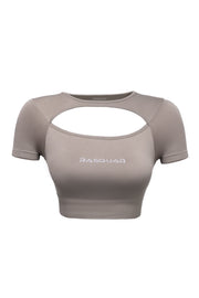 LAYERED CROP TOP - Bej