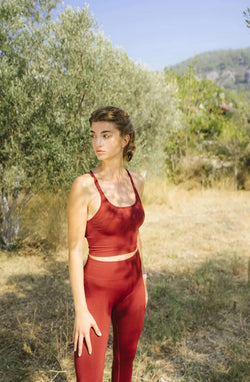 ICONIC SCRUNCH TAYT - Bordo