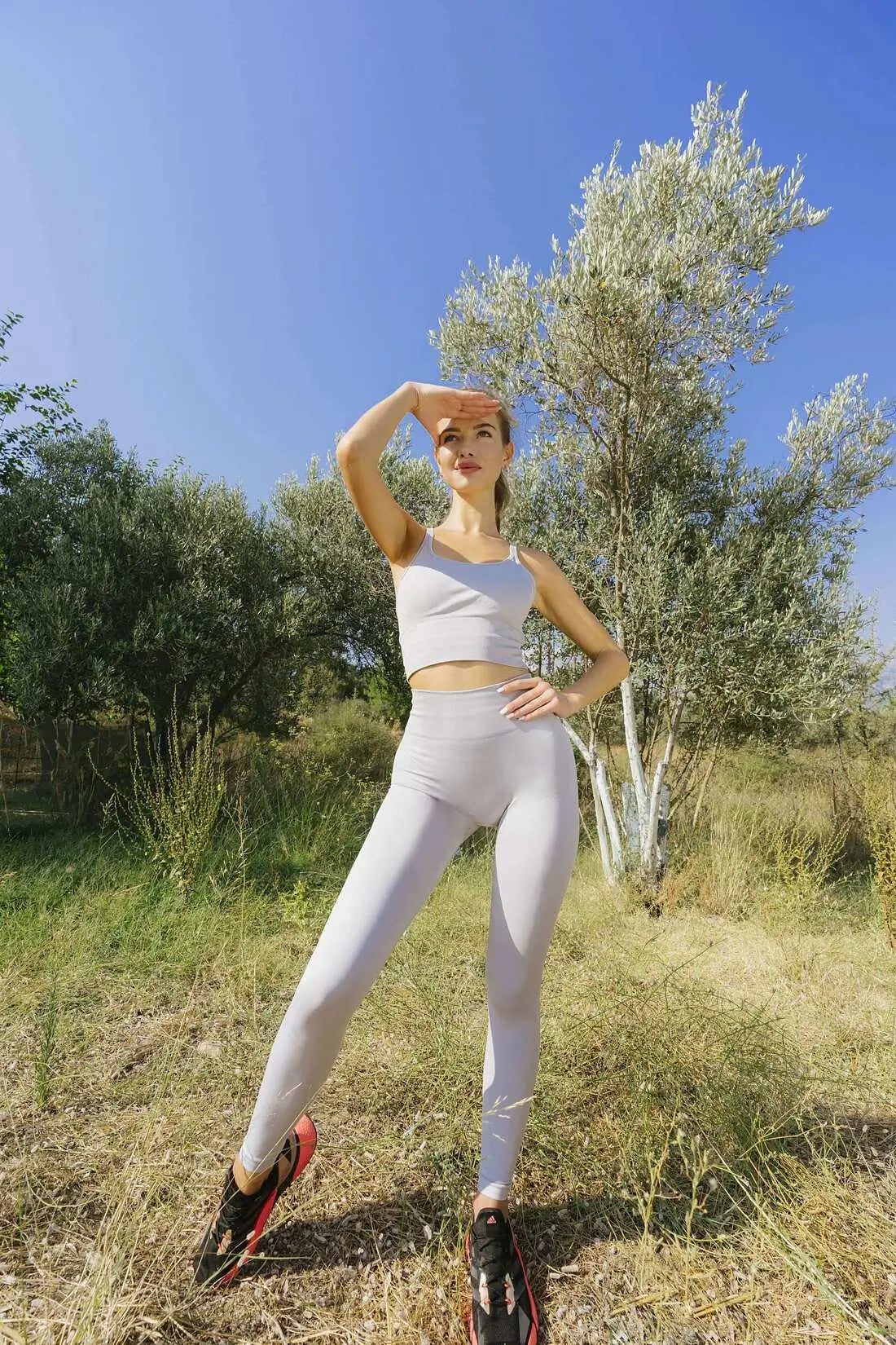 ICONIC SCRUNCH LEGGINGS - Grey