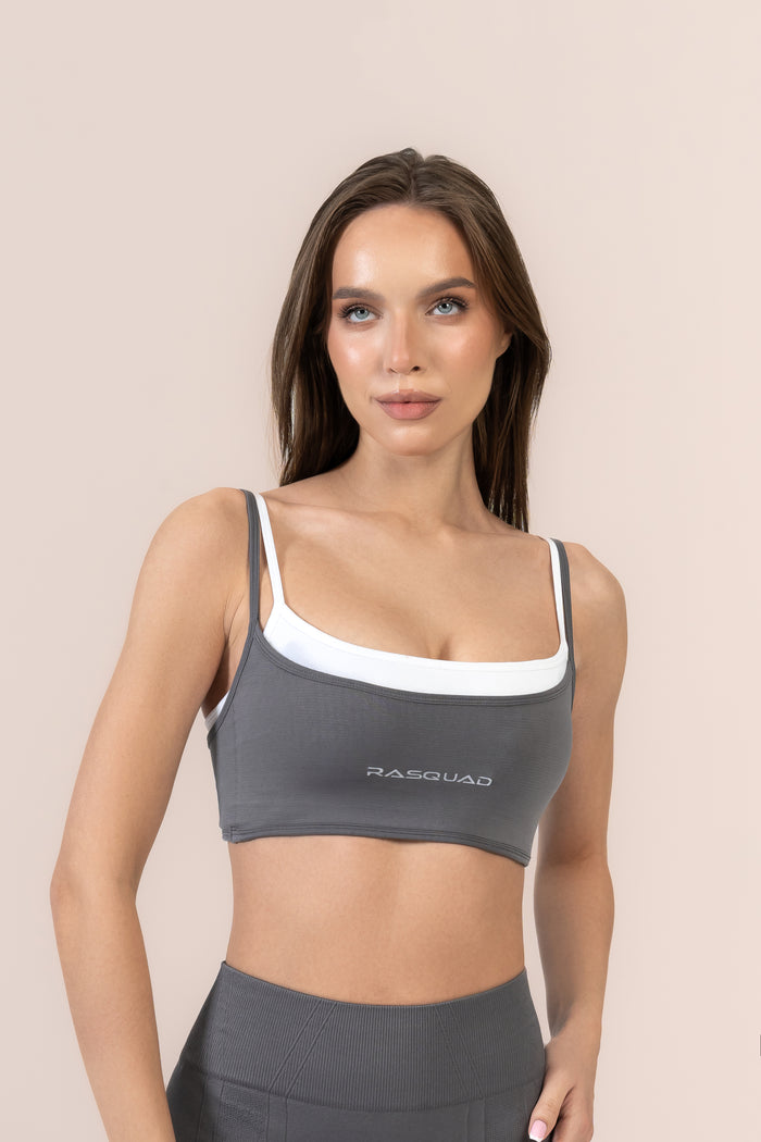 PROLUXE LAYERED SPOR BRA  - Gri