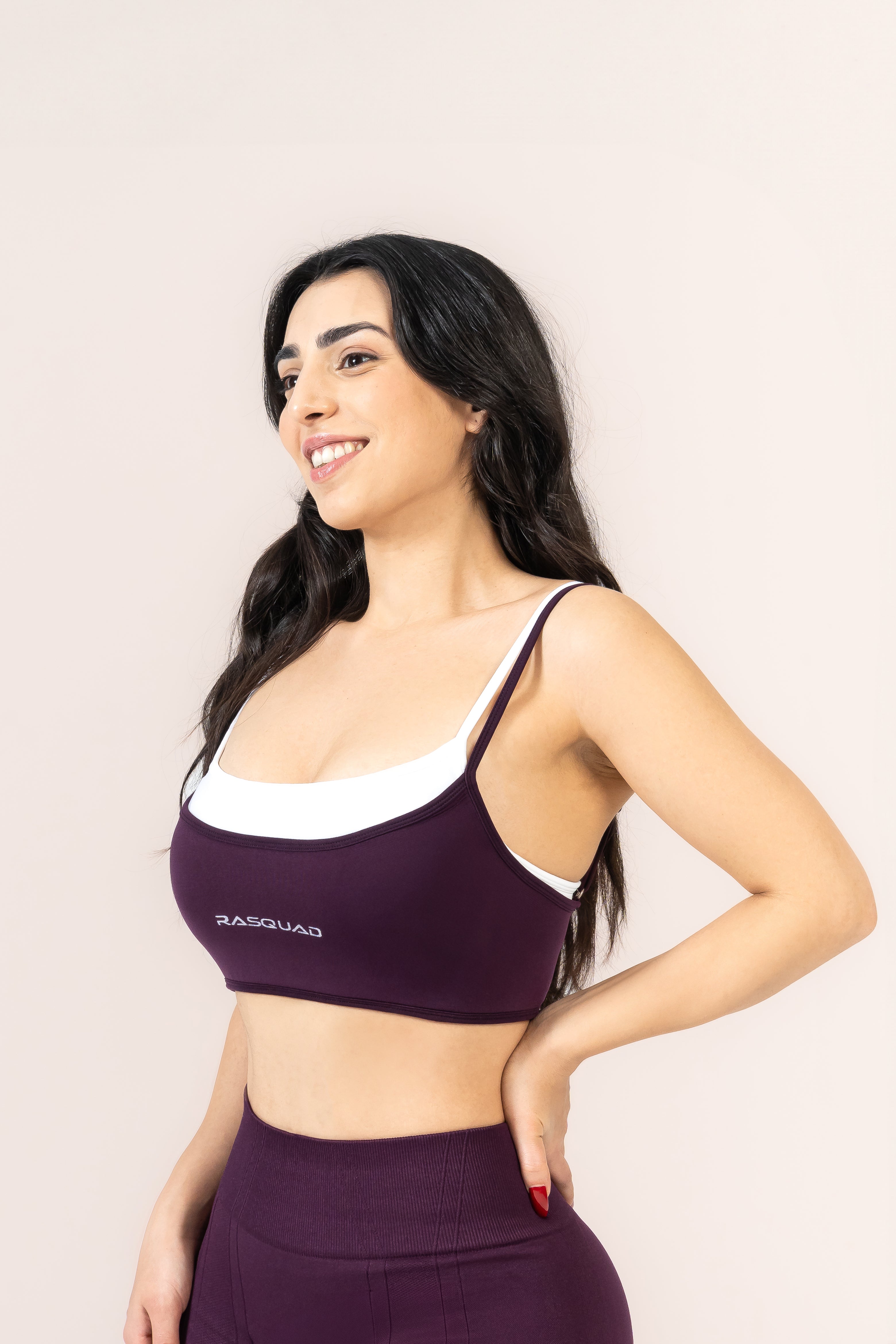 PROLUXE LAYERED SPOR BRA  - Mürdüm