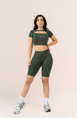 Aurora Layered Crop Top Shire | Spor Üst Modelleri | Rasquad