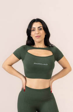 Aurora Layered Crop Top Shire | Spor Üst Modelleri | Rasquad