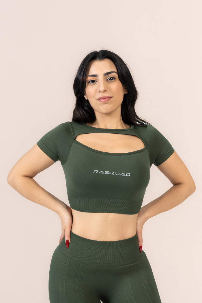 Aurora Layered Crop Top Shire | Spor Üst Modelleri | Rasquad
