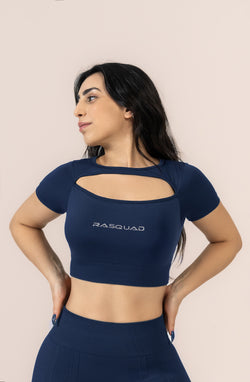 Aurora Layered Crop Top Vingilot | Esnek Spor Üst | Rasquad