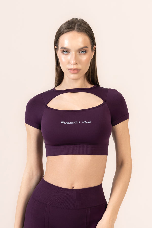 PROLUXE CROP TOP - Mürdüm