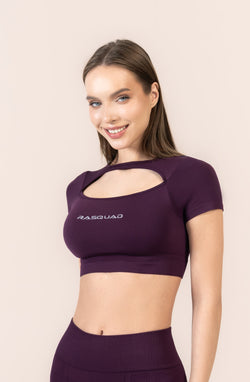 Aurora Layered Crop Top Lothlorien | Sırtı Açık Spor Üst | Rasquad