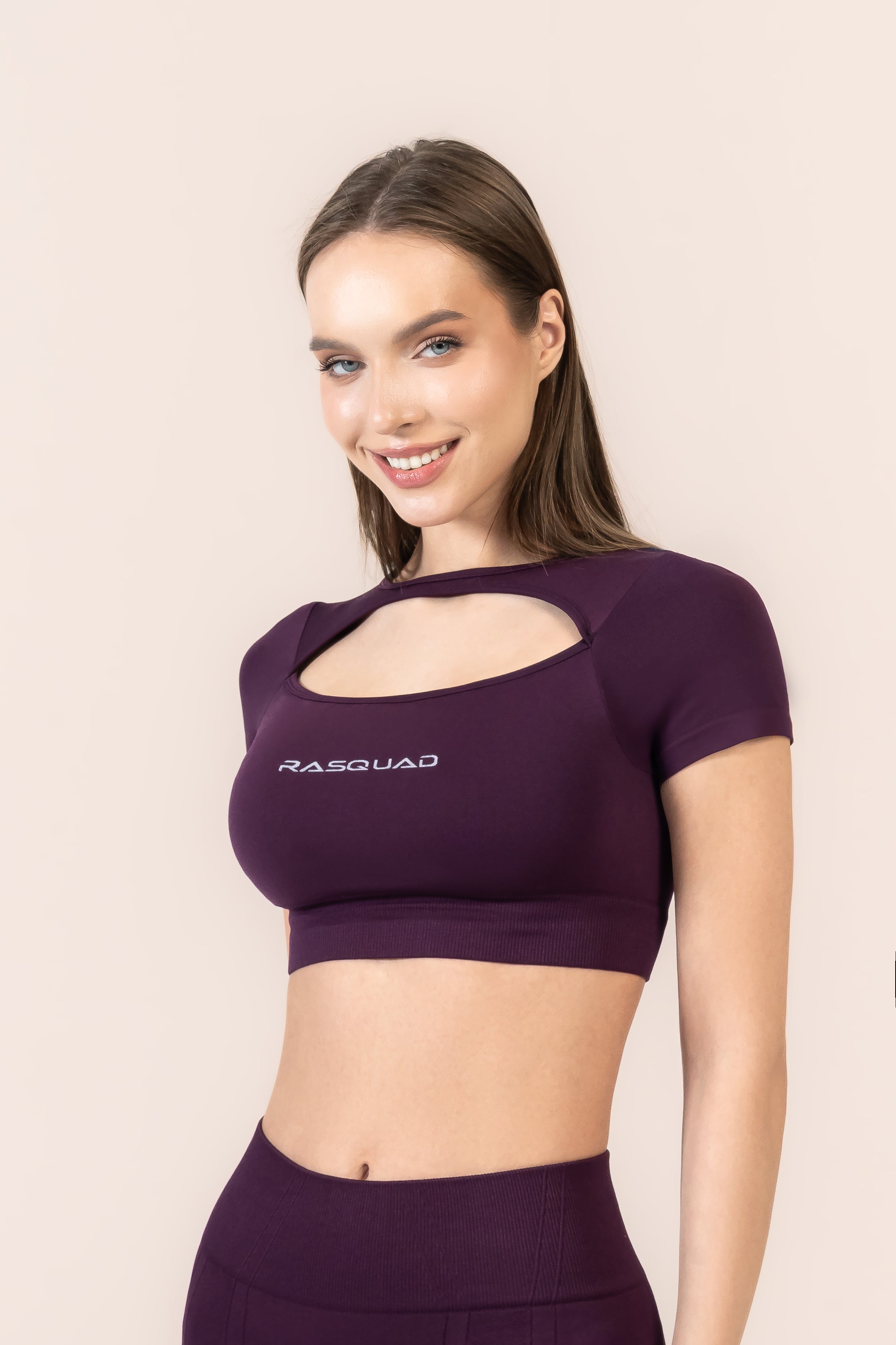 Aurora Layered Crop Top Lothlorien | Sırtı Açık Spor Üst | Rasquad