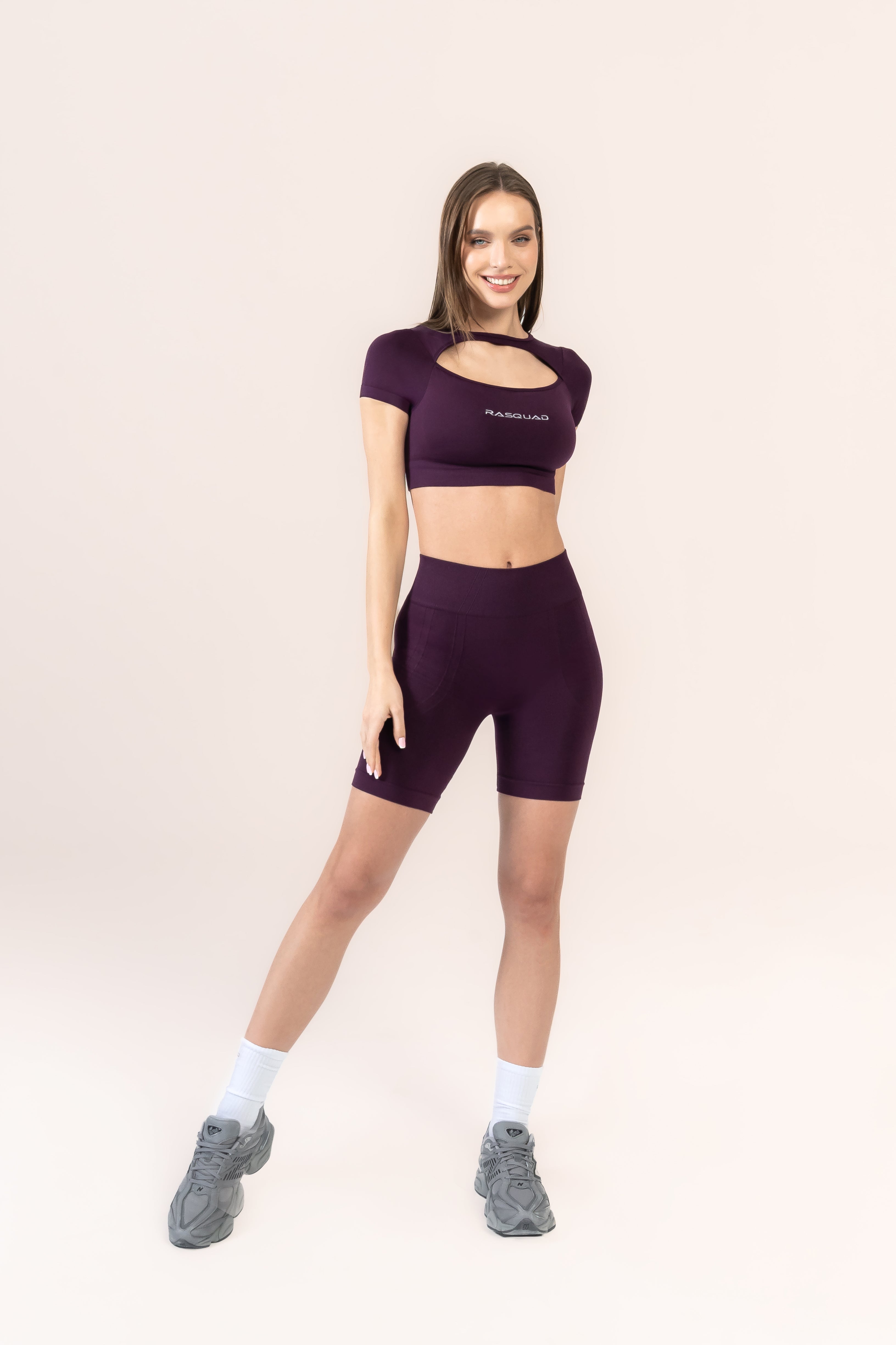 Aurora Layered Crop Top Lothlorien | Sırtı Açık Spor Üst | Rasquad