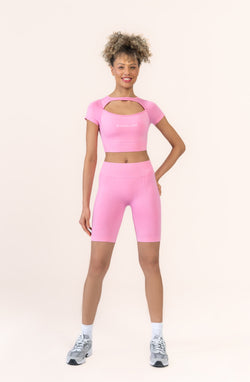 Aurora Layered Crop Top Arwen | Dekolteli Spor Üst | Rasquad