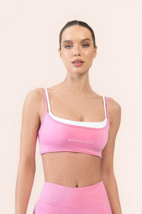 PROLUXE LAYERED SPOR BRA  - Pembe