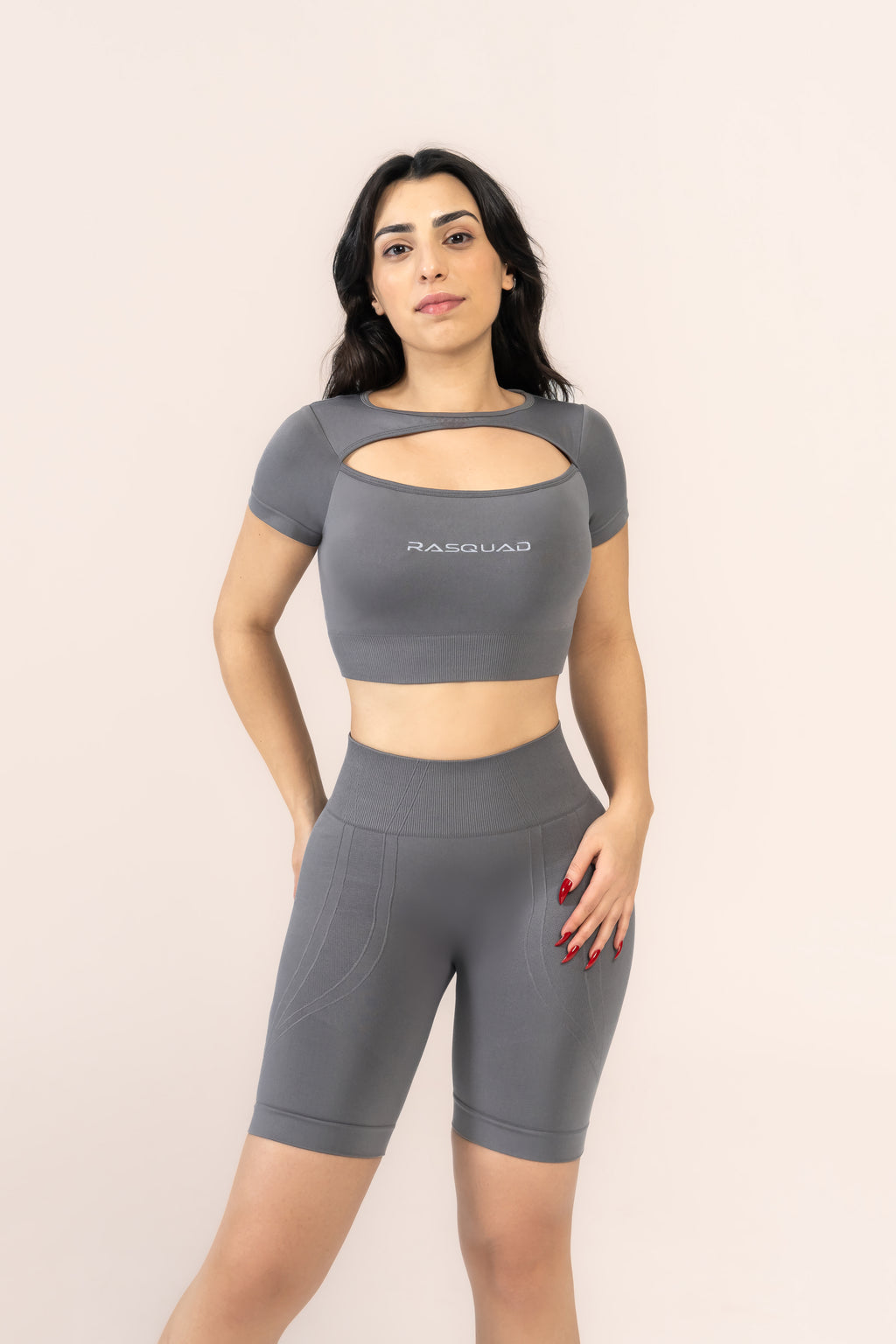 Aurora Layered Crop Top Mithril | Rahat Spor Üst | Rasquad