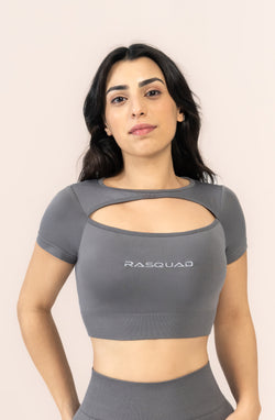 Aurora Layered Crop Top Mithril | Rahat Spor Üst | Rasquad