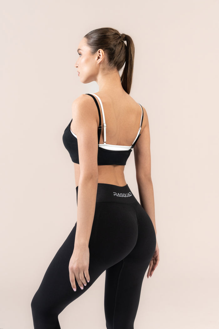 PROLUXE LAYERED SPOR BRA  - Siyah