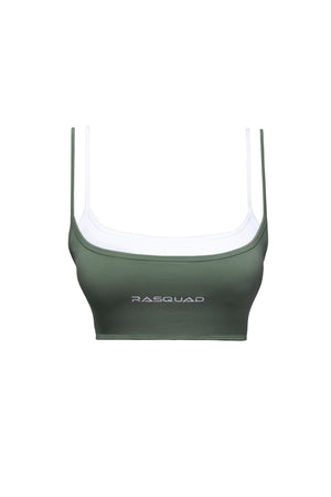 PROLUXE LAYERED SPORT BRA - Green