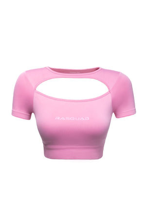Curve Crop Top - Pembe