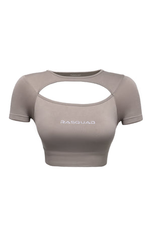 Curve Crop Top - Bej